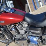 carbon fiber wrapped Harley Davidson