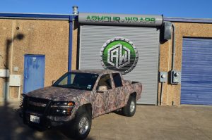 custom camo wrap chevy quad cab