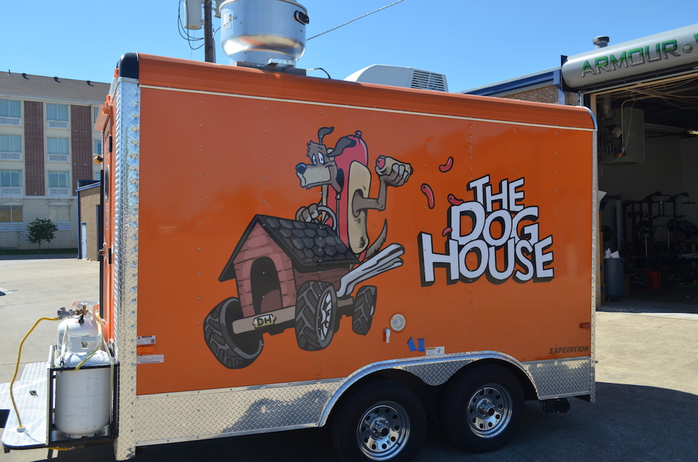 custom trailer wrap The Dog House
