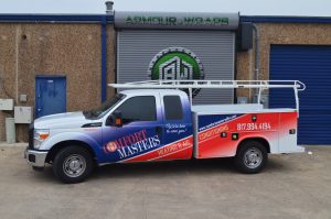 hvac truck wrapped for Comfort Masters