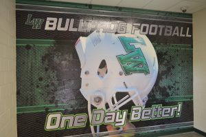 wall wrap BullFrog Football