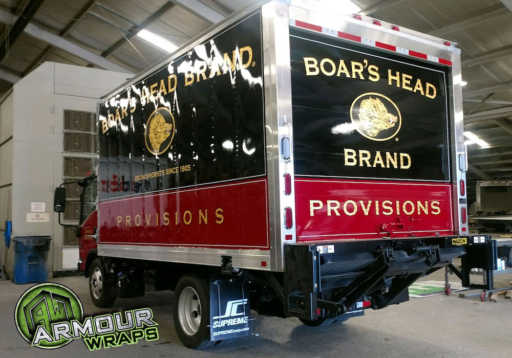 box truck wrap Boars Head Provisions