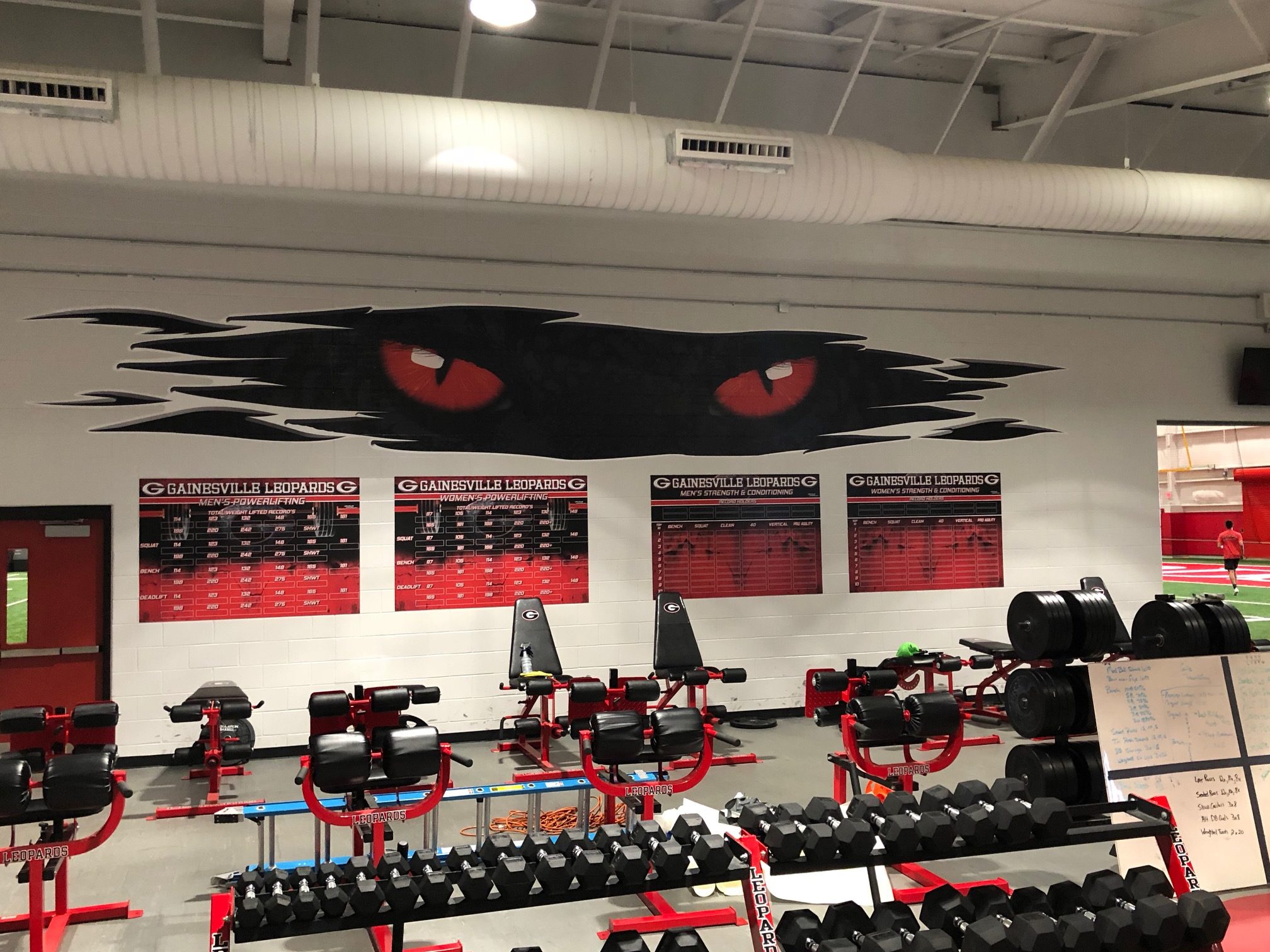 athletic facility door wraps custom athletic door wraps