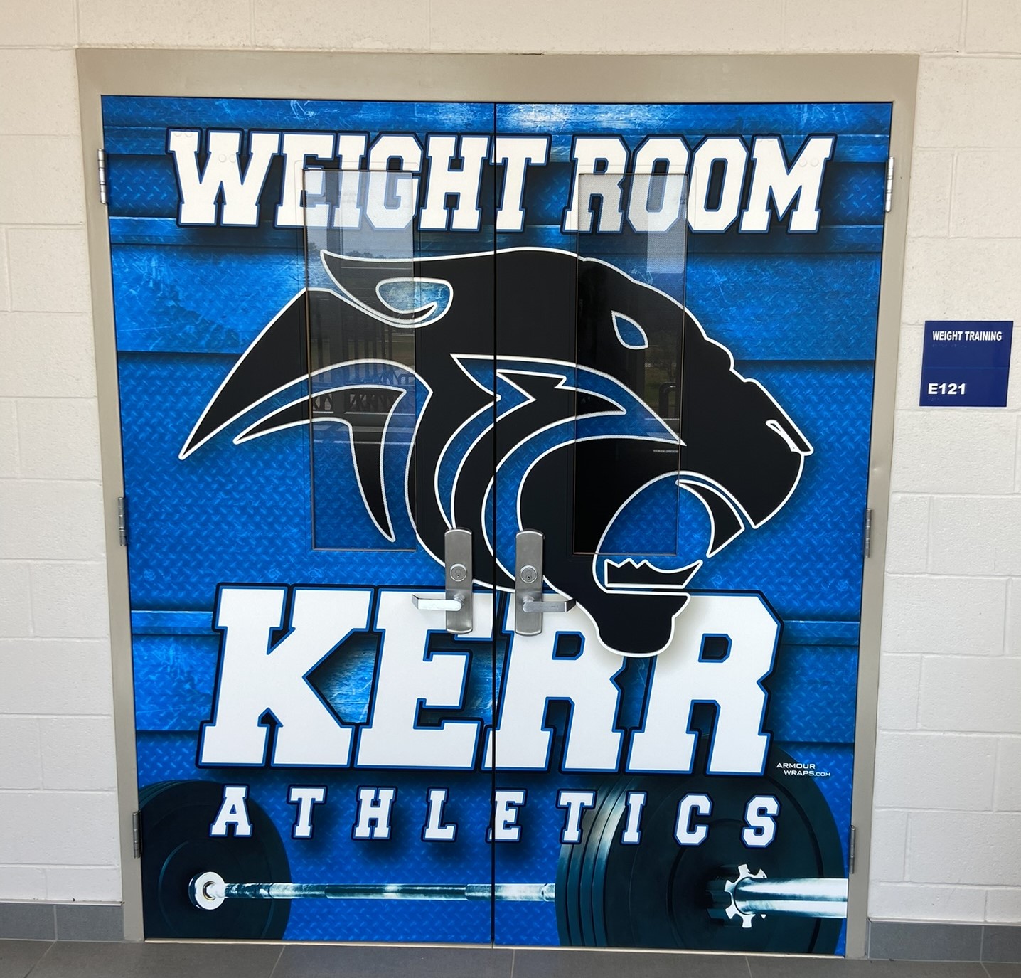 custom athletic door wraps