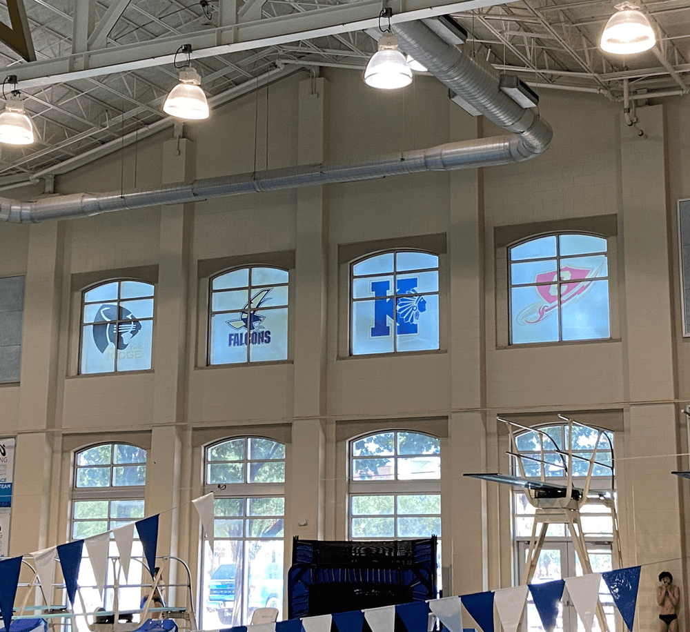 Gymnasium window graphics