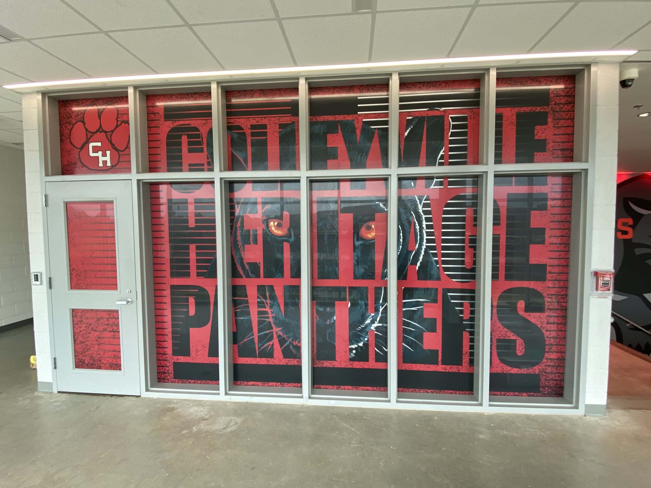 Custom school window graphics