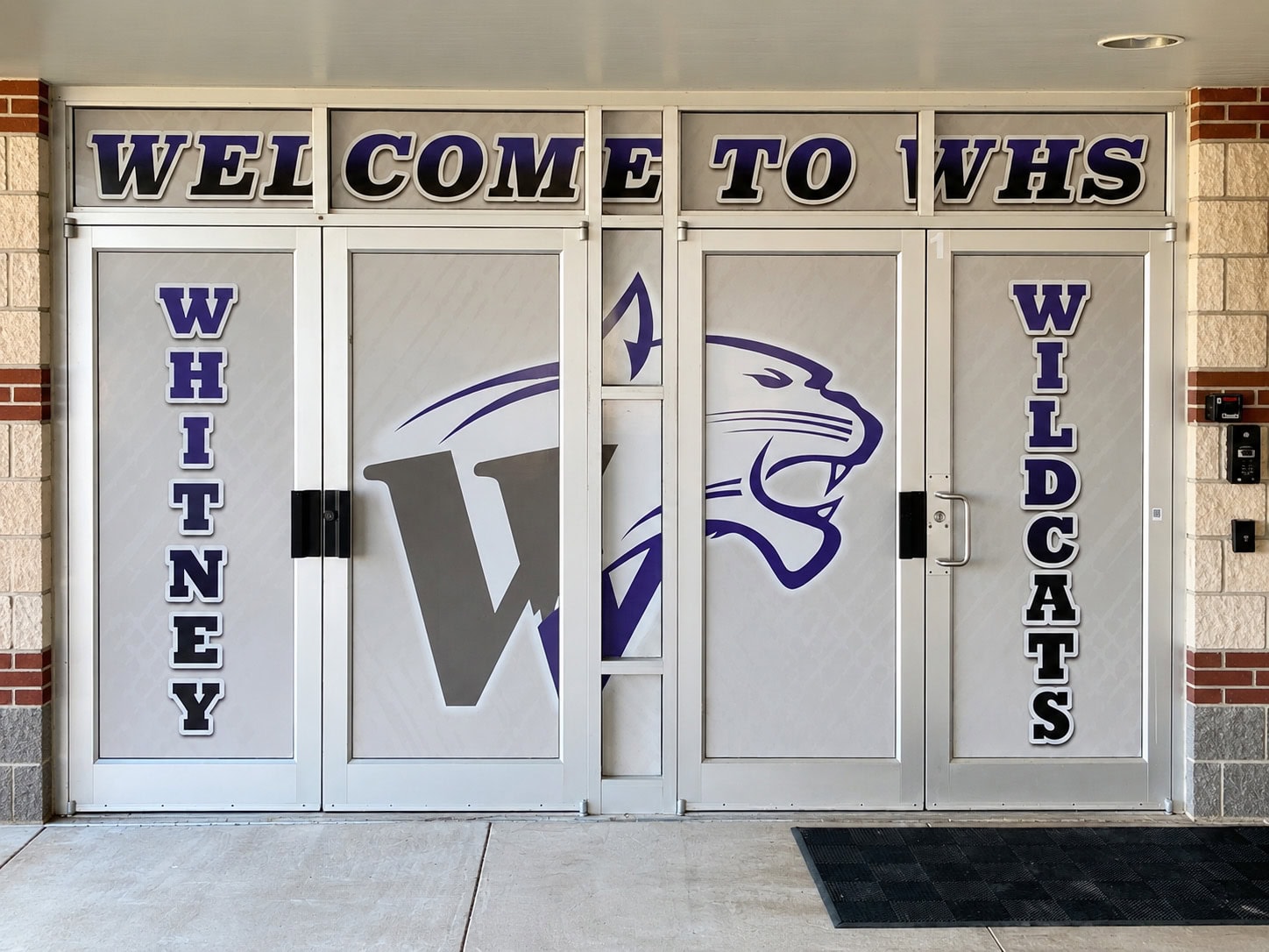 Custom school window graphics designed and installed by Armour Wraps